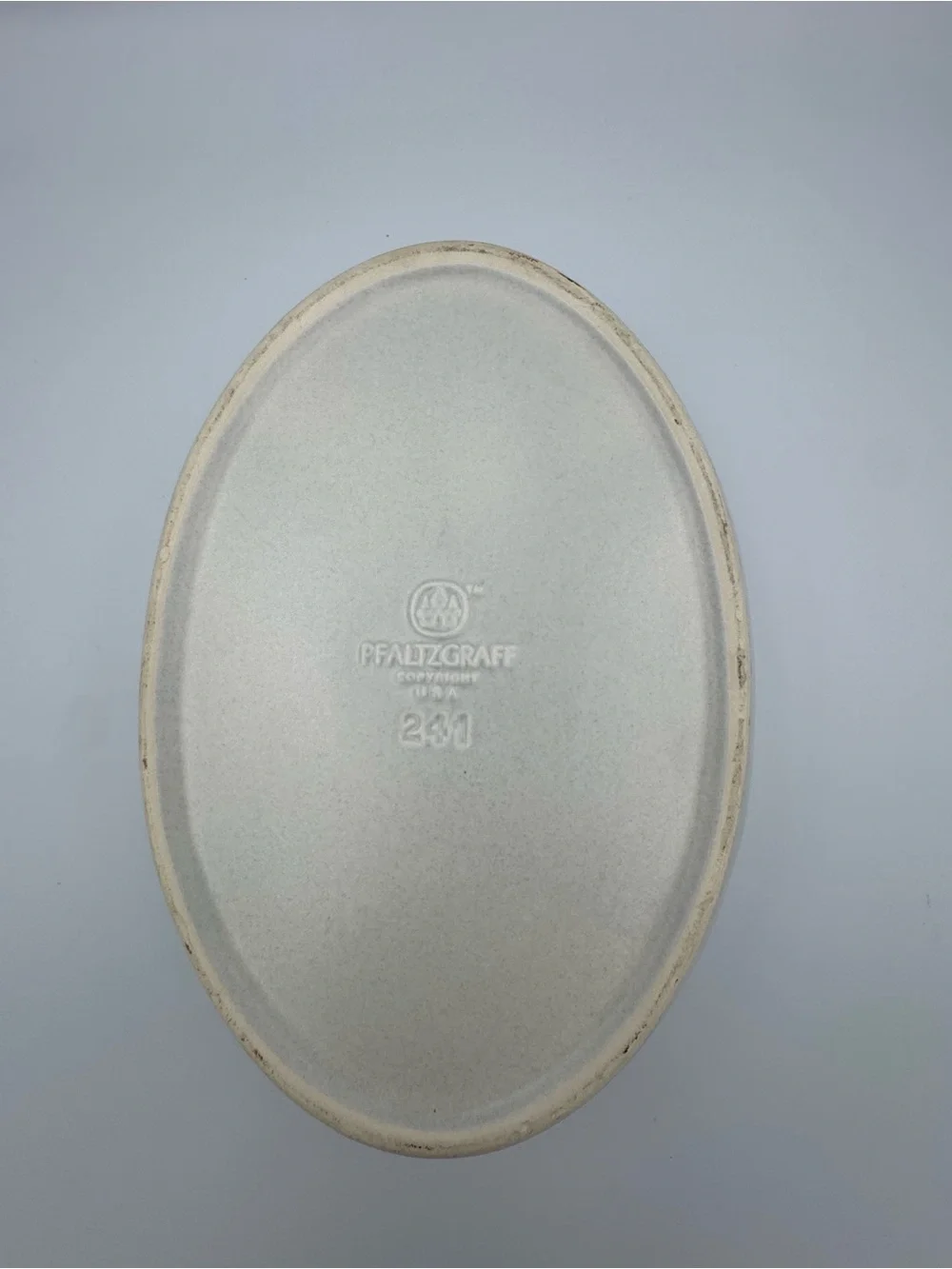 Pfaltzgraff Yorktowne Oval Baking Dish 241 Blue Floral‎ Stoneware USA